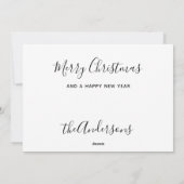 かわいいクリスマス動物犬ねこ子猫 シーズンカード (裏面)