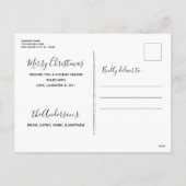 かわいいクリスマス動物犬ねこ子猫 シーズンポストカード (裏面)