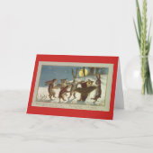 かわいいクリスマス動物 シーズンカード (正面)