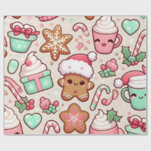 かわいいクリスマス包装紙 | ジンジャーブレッド