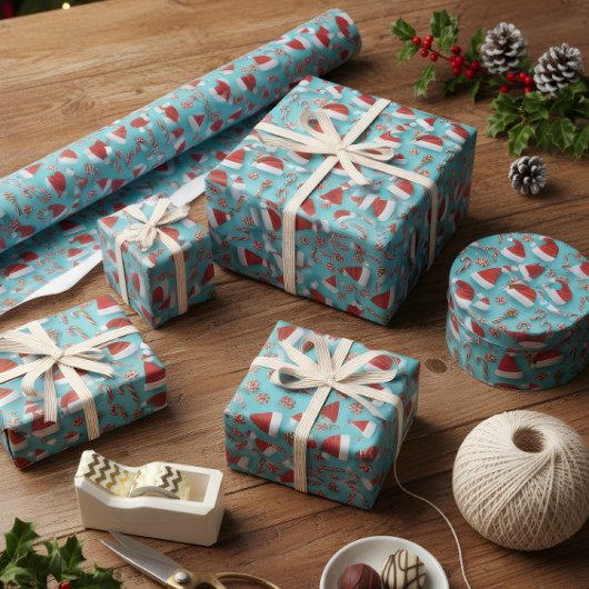 かわいいクリスマス包装紙  ラッピングペーパー