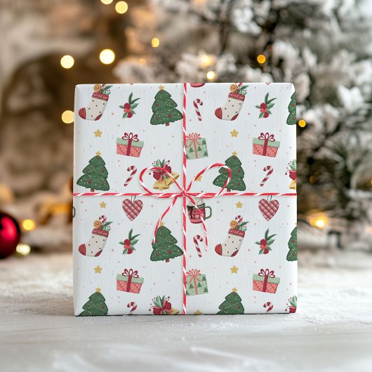かわいいクリスマス包装紙 ラッピングペーパー