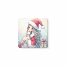 かわいいクリスマス女子ポストイット