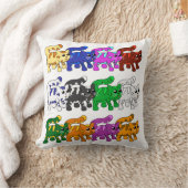 かわいいクリスマス子猫パターン行 クッション (ブランケット)