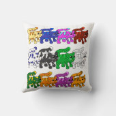 かわいいクリスマス子猫パターン行 クッション (裏面)