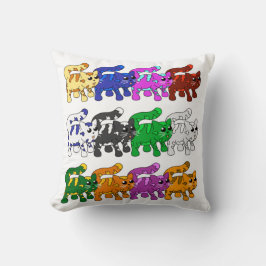 かわいいクリスマス子猫パターン行 クッション