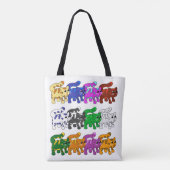 かわいいクリスマス子猫パターン行 トートバッグ (裏面)