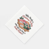 かわいいクリスマス寿司の盛り合わせ スタンダードランチョンナプキン (角)