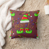 かわいいクリスマス小人 クッション (ブランケット)