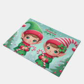 かわいいクリスマス小人 ドアマット (アングル)