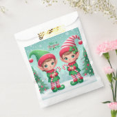 かわいいクリスマス小人 フェイバーバッグ (封をした状態)