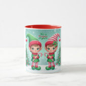 かわいいクリスマス小人 マグカップ (中央)