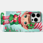 かわいいクリスマス小人 Case-Mate iPhoneケース (裏面 (横))
