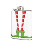 かわいいクリスマス小妖精や小人おもしろいバー飲み物 フラスク (左)