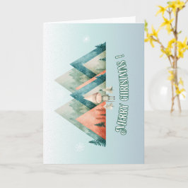 かわいいクリスマス小妖精や小人ギフトカード カード