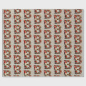 かわいいクリスマス小妖精や小人フェスティバルレターB ラッピングペーパー (フラット)