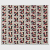 かわいいクリスマス小妖精や小人フェスティバルレターJ ラッピングペーパー (フラット)