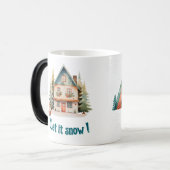 かわいいクリスマス小妖精や小人マグカップ モーフィングマグカップ (正面左)