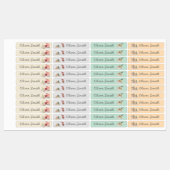 かわいいクリスマス小妖精や小人気にデースクール名 ラベル (シート)