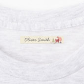 かわいいクリスマス小妖精や小人気にデースクール名 ラベル (貼付)