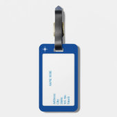 かわいいクリスマス小妖精や小人&スターオンブ王室のルー ラゲッジタグ (裏面縦)