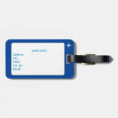 かわいいクリスマス小妖精や小人&スターオンブ王室のルー ラゲッジタグ (裏面横)