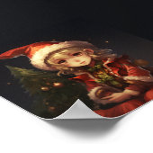 かわいいクリスマス小妖精や小人 ポスター (角)