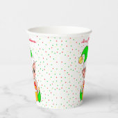 かわいいクリスマス小妖精や小人&紙吹雪紙カップ 紙コップ (右)