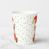 かわいいクリスマス小妖精や小人&紙吹雪紙カップ 紙コップ (右)