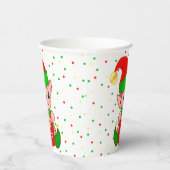 かわいいクリスマス小妖精や小人&紙吹雪紙カップ 紙コップ (右)