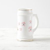 かわいいクリスマス幽霊マグカップ | ホリデージンジャーブレッド&P ビールジョッキ (正面右)