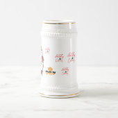 かわいいクリスマス幽霊マグカップ | ホリデージンジャーブレッド&P ビールジョッキ (中央)