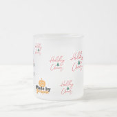 かわいいクリスマス幽霊マグカップ | ホリデージンジャーブレッド&P フロストグラスマグカップ (中央)