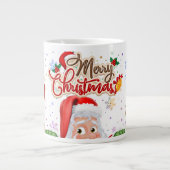 かわいいクリスマス応援マグカップ ジャンボコーヒーマグカップ (正面)
