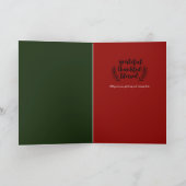 かわいいクリスマス手描き漫画グリーティングカスタム カード (内部)