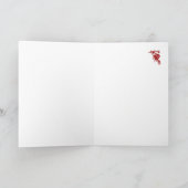 かわいいクリスマス挨拶、冷たいフワフワのジュンコバード シーズンカード (内部)