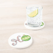 かわいいクリスマス文字、ホインキャンディカネスオーナメント コースター (側面)