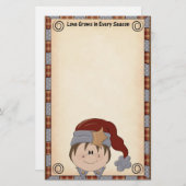 かわいいクリスマス文房具 便箋 (正面/裏面)