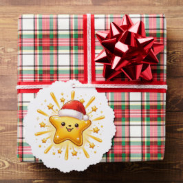 かわいいクリスマス星のオーナメント オーナメントカード