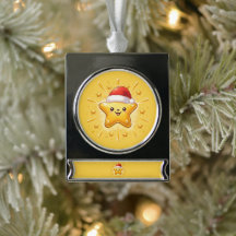 かわいいクリスマス星のオーナメント