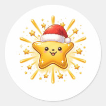 かわいいクリスマス星のオーナメント