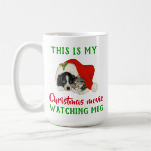 かわいいクリスマス映画鑑賞ヴィンテージ コーヒーマグカップ