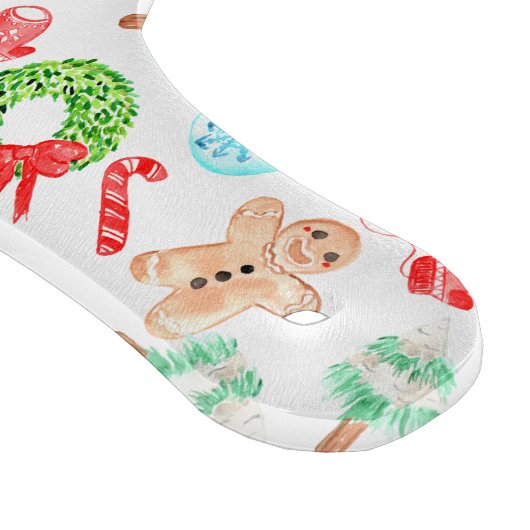 かわいいクリスマス最も素晴らしいタイムモノグラム カッティングボード (角)