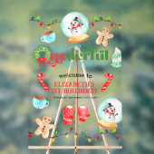 かわいいクリスマス最もONEDERFUL最初の誕生日 アクリルサイン (ニュートラル)