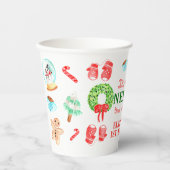 かわいいクリスマス最もONEDERFUL最初の誕生日 紙コップ (正面)