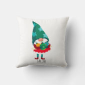 かわいいクリスマス格言とクリスマスオーナメント クッション (裏面)