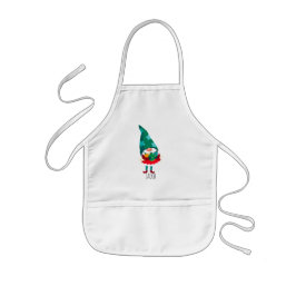かわいいクリスマス格言とクリスマスオーナメント 子供用エプロン