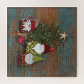 かわいいクリスマス格言と木 |休日 ジグソーパズル (横)