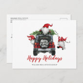 かわいいクリスマス格言のあいさつ企業のつ ポストカード (正面/裏面)