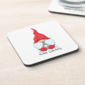 かわいいクリスマス格言ウォーターカラーアート コースター (左側)